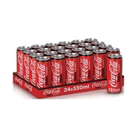 كوكاكولا COCA COLA زيرو علبة 245 مل