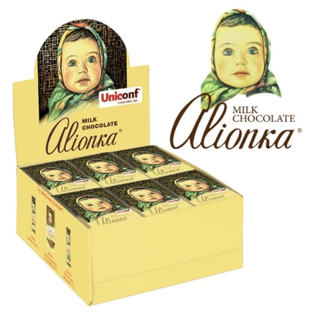 شوكولاتة اليونكا بالحليب - المذاق الروسي الاصلي Alionka