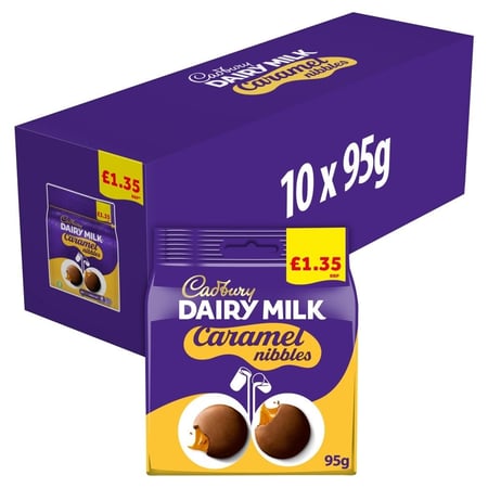 كيس شوكولاتة كادبوري كراميل 95 جم (Cadbury)