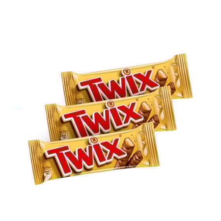 3 حبات Twix شوكولاته تويكس بالبسكويت والكراميل – 50 جم مستورد هولندا