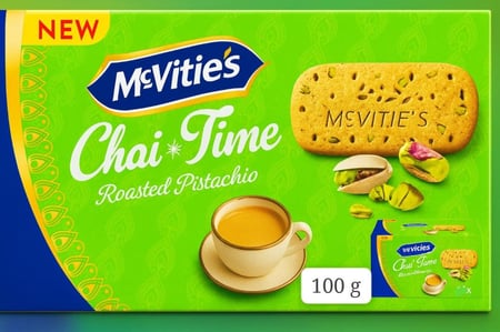 ماكفيتيز بسكويت شاي بنكهة الفستق المحمص 100 جم