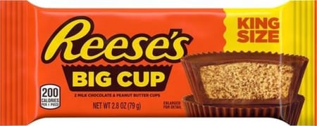 شوكولاتة ريسيز Reeses Big Cup كينق سايز – زبدة الفول السوداني 79 جم