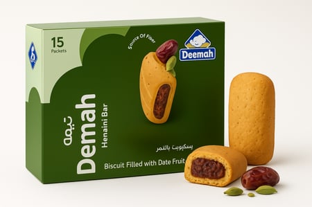 بسكويت ديمة حنيني محشو بالتمر – 15 قطعة