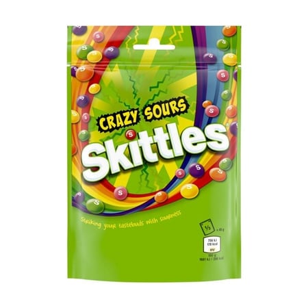 كيس سكيتلز (Skittles) كريزي سورز 136 جم