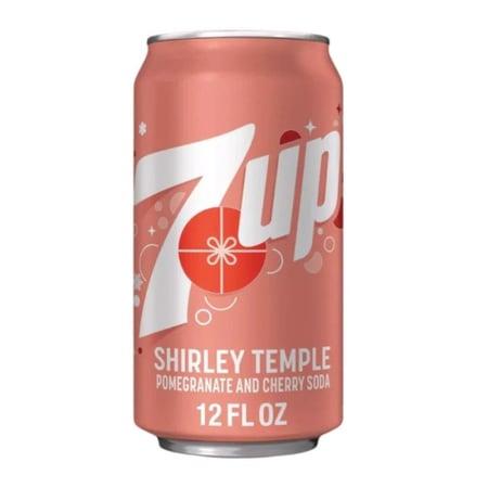 مشروب سفن اب شيرلي تمبل بنكهة الرمان والكرز 355 مل  7UP Shirley Temple Pomegranate & Cherry Soda