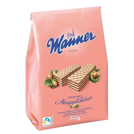 ويفر مانر بالبندق - 200 جم | Manner Neapolitaner
