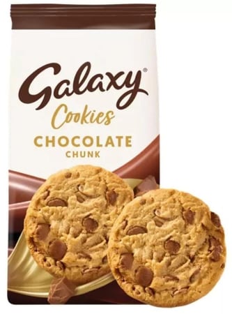 كوكيز جالكسي قطع شوكولاتة 180 جم بريطاني – Galaxy Cookies Chocolate Chunk