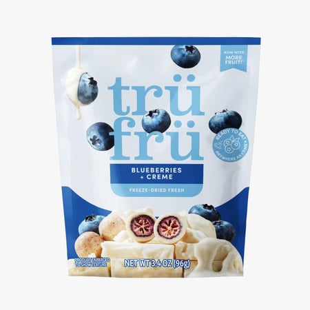 ترو فرو توت الأزرق مجفف بالتجميد مع كريمة – Tru Fru Blueberries + Creme