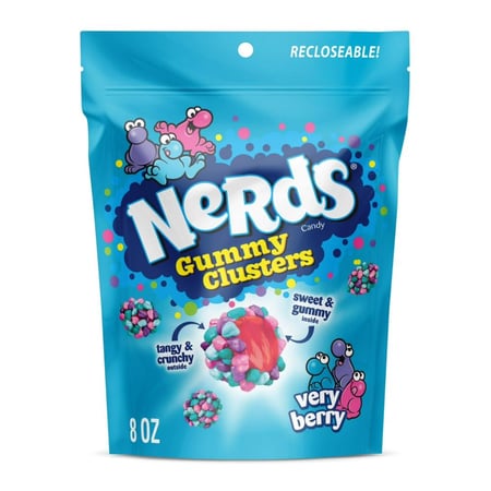 حلوى نيردز غومي كلسترز فيري بيري 226 جم– Nerds Gummy Clusters Very Berry
