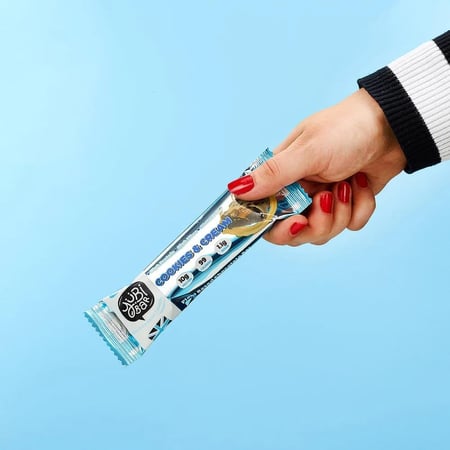 بارات بروتين يوبي بار كوكيز وكريمة 35 جم  للحبه
