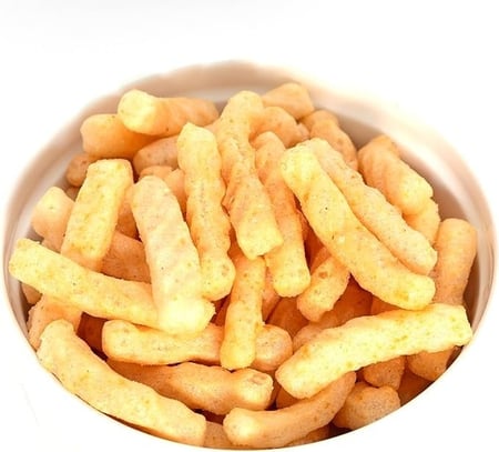 مياو مياو روبيان الشيبس ورقائق البطاطس بنكهة الحار ومتبل ، 60 غم