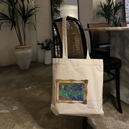 Irises By Vincent Van Gogh Woven Tote Bag