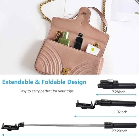 عصا سيلفي وحامل لاسلكي للجوال مع ريمونت للتصوير عن بعد موديل K07موديل K10