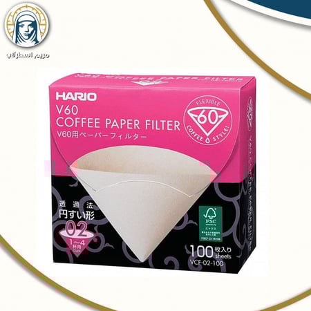 فلاتر هاريو v60 رقم2 - 100 حبه