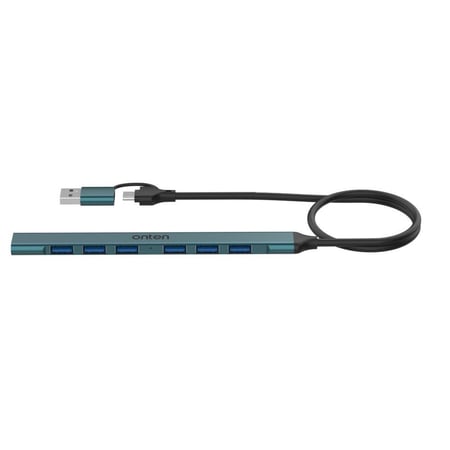 موزع 2 في 1 (USB-C+USB 3.0) مزود بـ 7 منافذ من شركة ONTEN