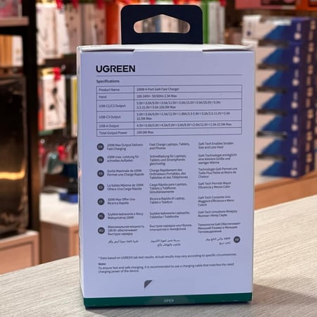 شاحن جداري NEXODE S بقوة 100W من شركة UGREEN