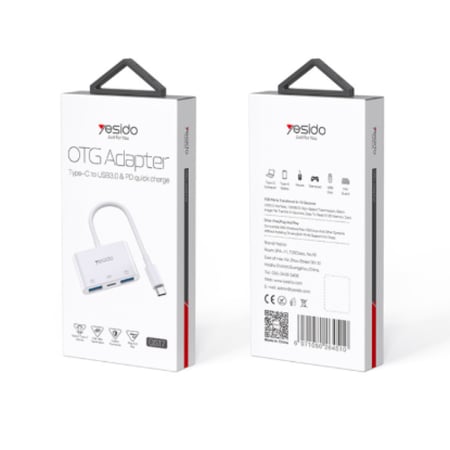 محول 3IN1 منفذ USB-C من شركة YESIDO