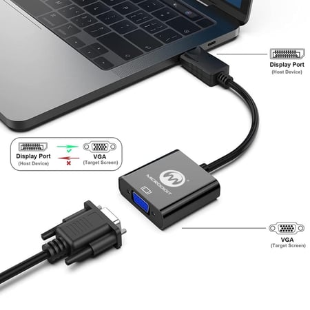 محول فيديو DP إلى VGA من شركة MICRODIGIT