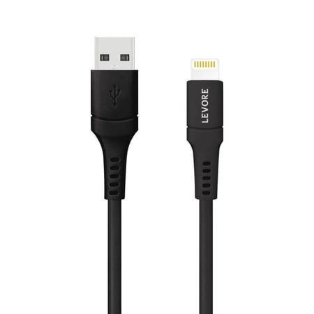 سلك شاحن USB A TO LIGHTNING من شركة LEVORE