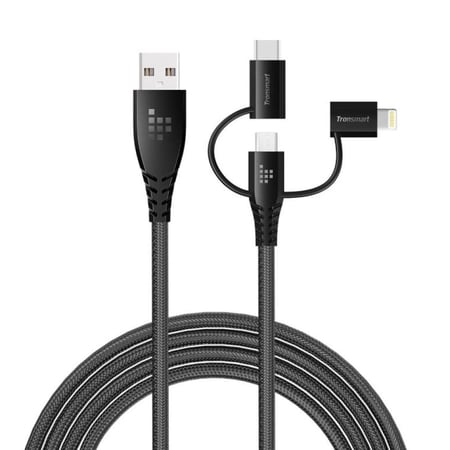 سلك شاحن 3  في 1 من شركة TRONSMART