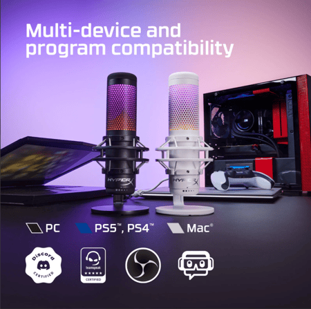 ميكروفون QUADCAST S من شركة HYPERX