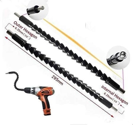 توصيلة مرنة للمفكات تركب على الدريل