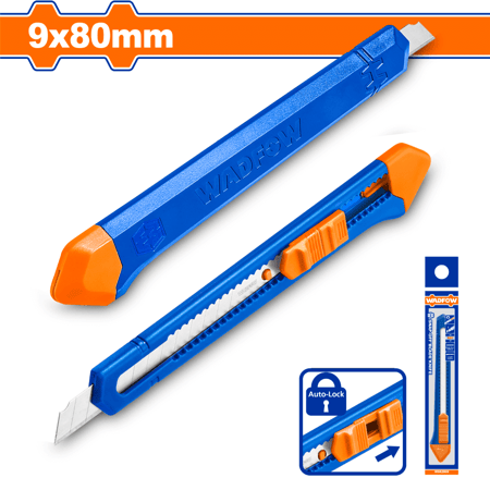 سكين موكيت صغيربلاستيك 9x80mm WADFOW WSK2909
