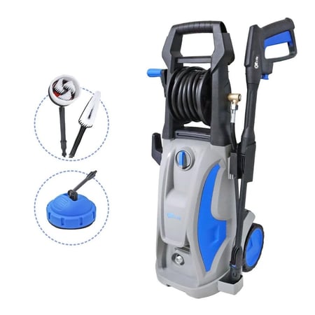 مضخة غسيل سيارات 150 بار 2000 واط - مع اكسسوارات - كيت تولز