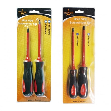 طقم مفك عازل للكهرباء 2 قطعة - TOWER تايواني