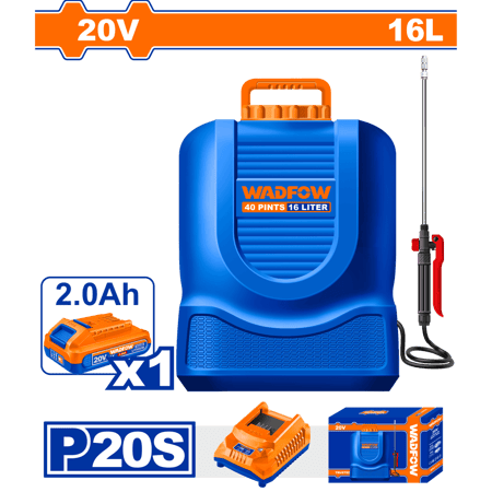 مرش زراعي بطارية 20 فولت – سعة 16 لتر – WADFOW WLSY20162