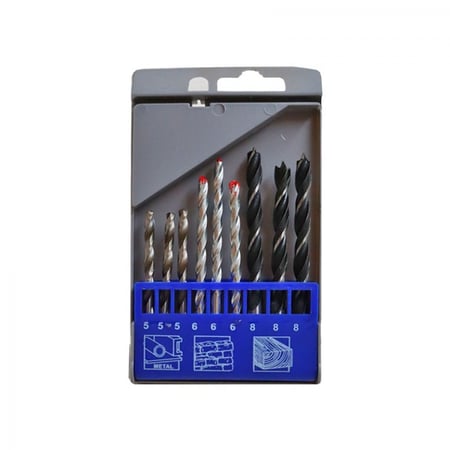 طقم ريشة 9 قطعة حديد وجرانيت وخشب - كيت تولز