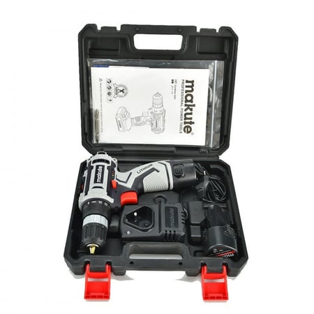 دريل شحن- بطارية 12 فولت مع 2 بطارية - ماكيوت CD026