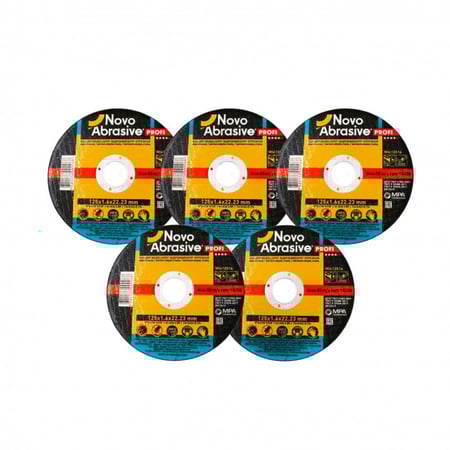 مجموعة ديسكات قص ستانلس - عدد5 مقاس 5 بوصة سماكة 1 ملم  اوكراني - نوفو Novo