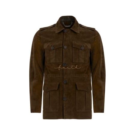GREEN SUED JACKET