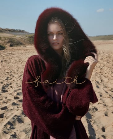 BURGUNDY KNITTED FARWA