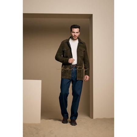 GREEN SUED JACKET