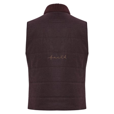 BURGUNDY CASHMERE VEST