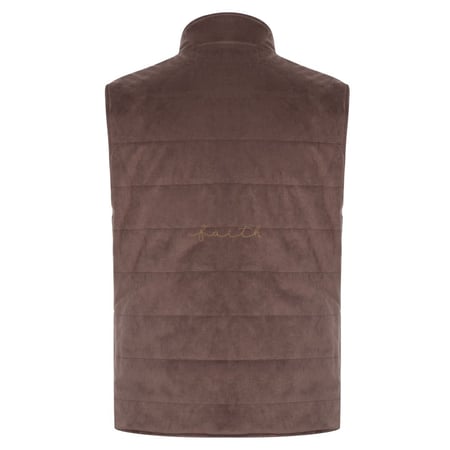 GREEN & BROWN DOUBLEFACE VEST