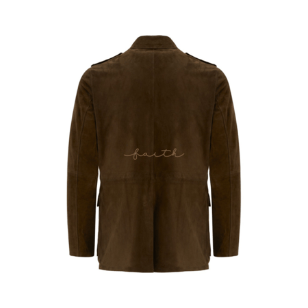 GREEN SUED JACKET