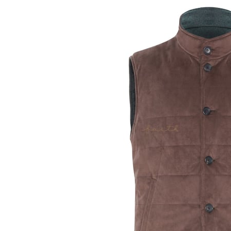 GREEN & BROWN DOUBLEFACE VEST