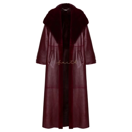 BURGUNDY SHEARLING/MINK