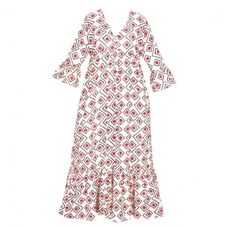 NUDE WITH RED PRINTS