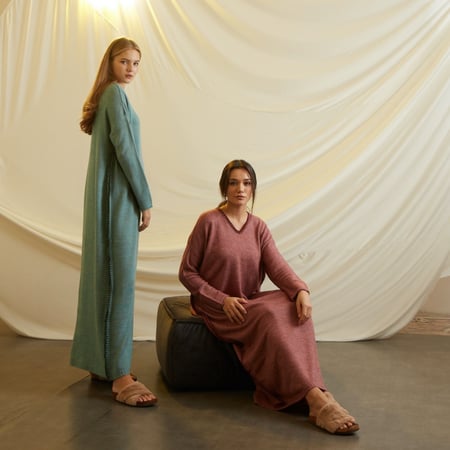 LIGHT GREEN KNIT WOOL DRESS