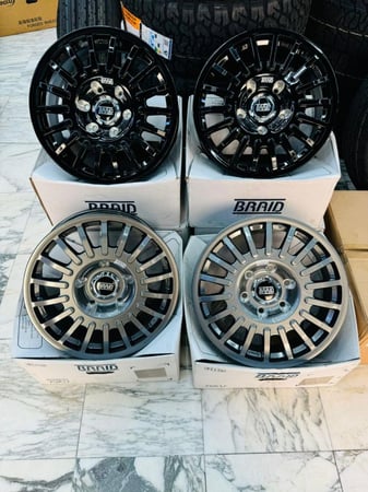 جنوط برايد BRAID اصلي مقاس17 -5مسمار 150