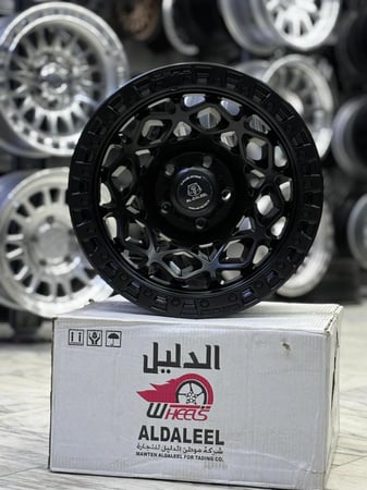 جنوط فيول Fuel مقاس 17 لون اسود مطفي 5م