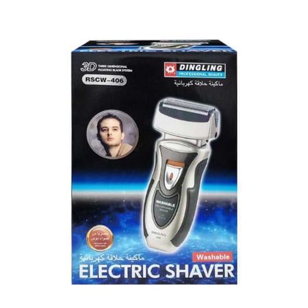 دينغ لينغ ماكينة حلاقة دقن قابله للغسل للرجال 3D Rscw-406