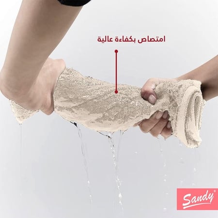 مناشف شعر قطن لون بيج  من ساندي لا تفوتك