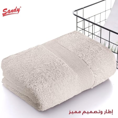 مناشف شعر قطن لون بيج  من ساندي لا تفوتك