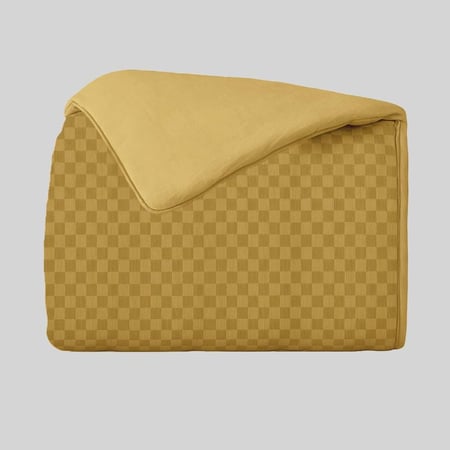 مفرش حشوة متحركة نفرين للسرير 7 قطع لون جملى