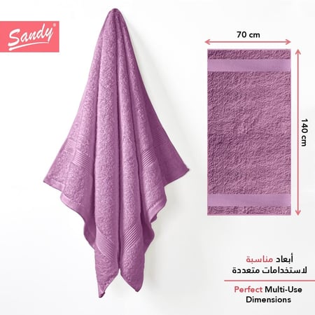 منشفة حمام ليلك مقاس وسط آمنه على البشرة و ينصح بها الاطباء